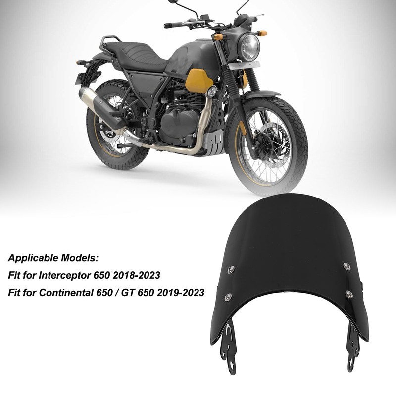 Motorcycle Windshield Windscreen Noise Reduction Protective Wind Deflector for Interceptor