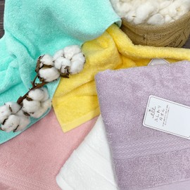 Hayashi FM437402 Face Towel, Approx. 13.4 x 31.5 inches (34 x 80 cm), Sweet Twist, Melty Color, Pink