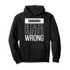 Sarangi because murder is wrong funny Pullover Hoodie