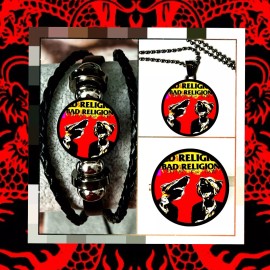 BAD RELIGION AMERICAN PUNKROCK L.A SET OF 3  BRACELETNECKL