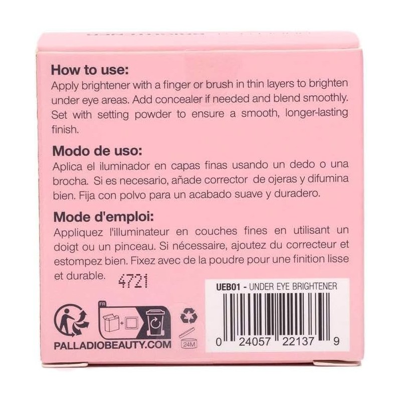 Palladio Iluminador para Ojeras con Cafeína y Vitamina E -