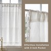 VOILYBIRD Kitchen Window Curtains Over Sink 36 Inch Length Boho
