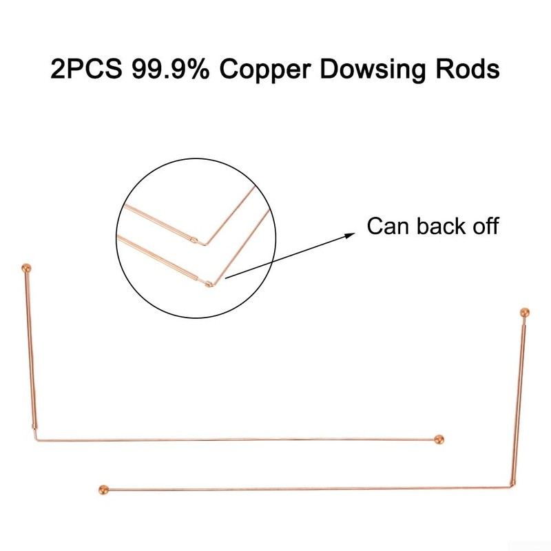 Copper Rods, Retractable 99.9% Copper Diving Rods, Probe Rod, Measuring