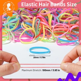Teenitor Hair Ties,Hair Rubber Bands for Kids Girls Thin Small Hair Elastics,Colors,300pcs