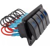 Amarine Made 12V 4 Gang Rocker Switch Panel Toggle Switch