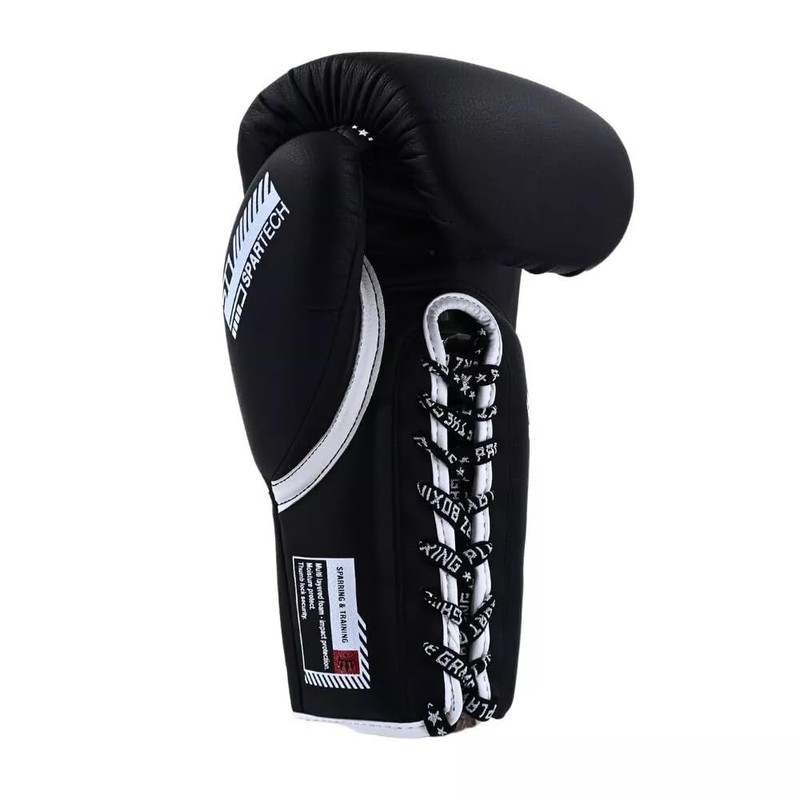 Playerz SparTech Lace Boxing Gloves - Dual-Layered Foam Padding, Premium