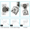 Redunest 1-1/4 Inch Overlay Soft Close Cabinet Hinges, 20 Pack