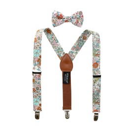 Spring Notion - Tirantes y pajarita de algodón para niños pequeños y bebés, 13-rubor Rosa, Large