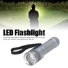LED Flashlight Telescopic Zoom Protective Function Aluminum Alloy Barrel 2000LM