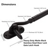 Bilyglewarwof Barn Door Hook and Eye Latch 8inch Heavy Duty