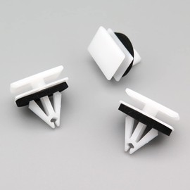 VVO Fasteners- White Plastic Rear Wheel Arch Flares & Moulding Trim Clips for Ford Kuga, (Pack of 10)