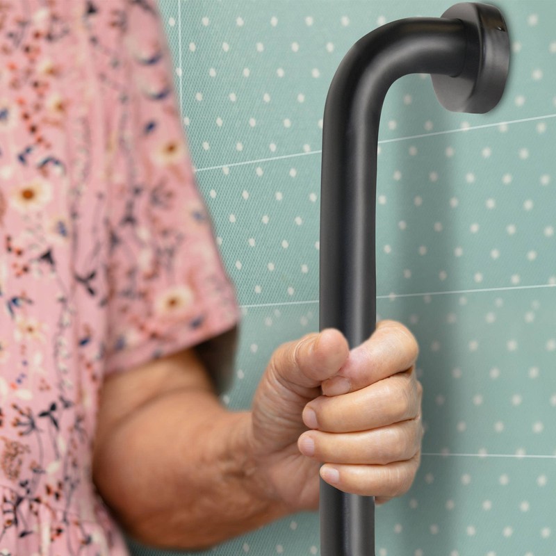 12-Inch Stainless Steel Grab Bar, 1.5-Inch Diameter, for Bathroom, Shower,