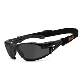 HELLY® - No.1 Bikereyes® | Biker Glasses, Motorcycle Glasses, Motorcycle Sunglasses | Test Winner: Anti-Fog, Windproof, Shatterproof, Top Wearing | Glasses: Moab (Smoke)