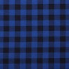 MOOK FABRICS Flannel PRT Buffalo Plaid, Royal, 15 Yard Bolt