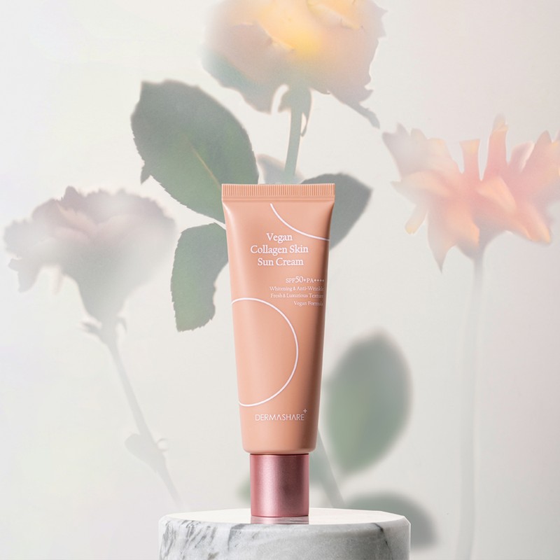 Derma Share Vegan Collagen Tone-Up Skin Sun Cream SPF50+PA++++ /
