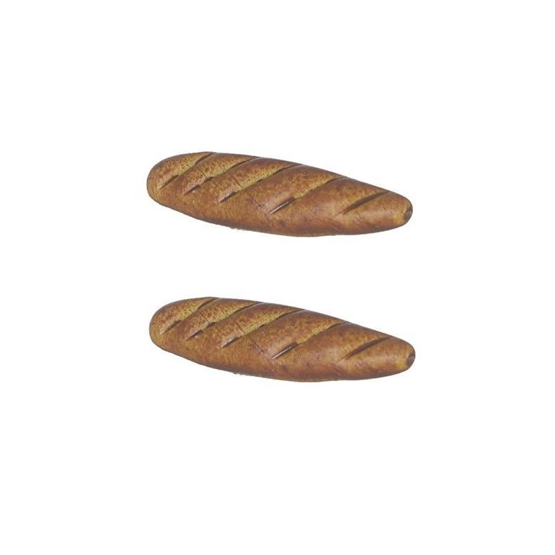 Dollhouse Miniature set of 2 Long French Breads