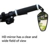 2Pcs Handlebar Bike Mirrors HD Safe Glass Mirror Adjustable Rotatable