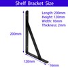 Shelf Bracket JINLINY 10 Pack Triangular Design Metal Shelf Supports