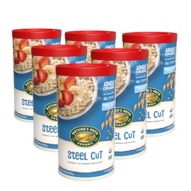 Nature's Path Organic Steel Cut Oats Instant Oatmeal, 30 oz (Pack of 6), Non-GMO