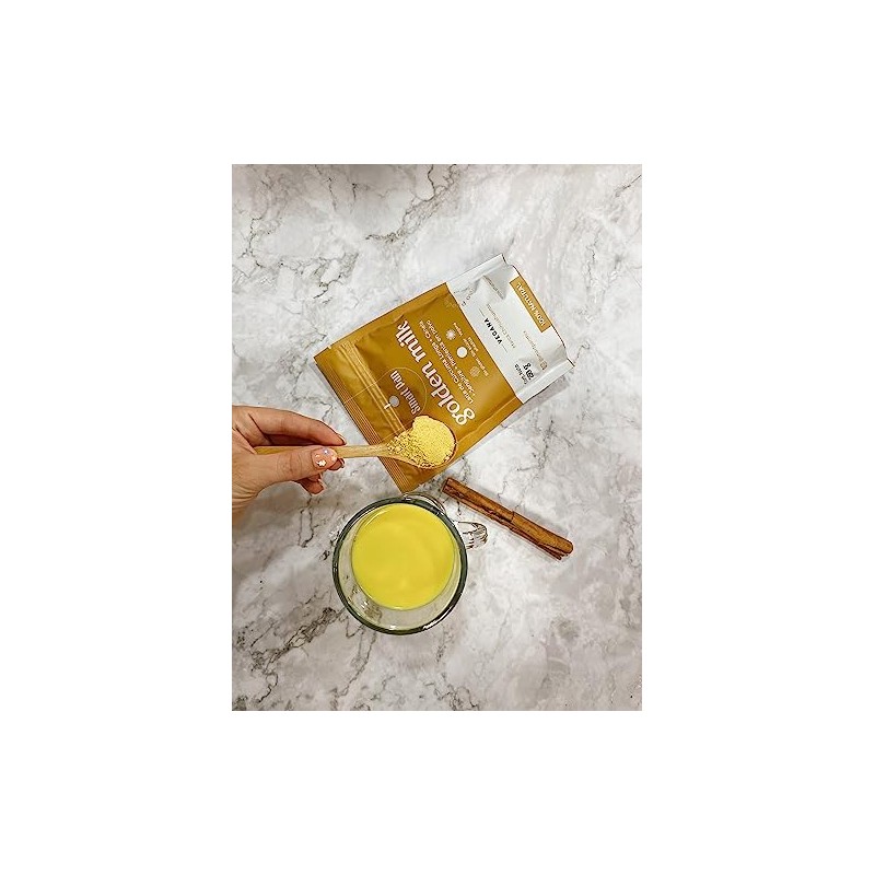Golden Milk/Leche Dorada - Sin azúcar, Sin gluten, Vegano, 100%