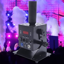 110V 250W CO2 Cannon Stage Fog Machines,RGB Column Smoke DMX Cannon LED CO2 Jet Machine with 9 DMX Channels for Stage Show DJ Party Effect