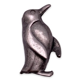 StockPins Penguin Lapel Pin – Satin Pewter Animal Pin for Men and Women, Cute Penguin Pin for Jackets, Hats, Backpacks, and Collectors 10-Pack