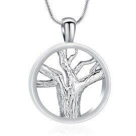 Tree of Life Cremation Jewelry Urn Necklaces for Ashes Memorial Keepsake Urn Pendant Necklace for Ashes