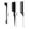 Peines Para Barbero Estilista Profesional Peinar Cabello 3pc