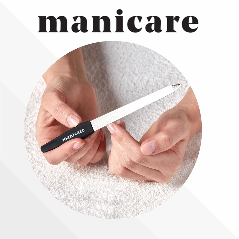Manicare 3 Glass Nail Files, For Shaping And Styling Nails,