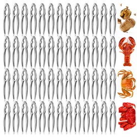52 Pcs Crab Crackers and Tools, Crab Crackers Sets, Lobster Cracker, Heavy Duty Seafood Tools, Nut Cracker Set