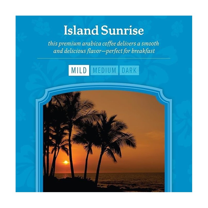 Kauai Coffee Island Sunrise Mild Roast - Compatible with Keurig