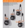 14 Pack Garage Hooks Heavy Duty,Utility Steel Garage Storage Hooks,Wall