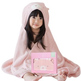 BabyGoo Baby Bathrobe, Baby Shower, 100% Organic Cotton, Safety Checked Product, Bath Towel, Swaddling, Boys, Girls, Newborns, Bear, Elephant, Hippo, Rabbit, Duck, Monkey, bunny