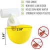 8PC Chicken Water Cups with PVC Tee Fittings for 1/2"