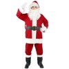 Aotiooy Santa Claus Costume for Men, 10pcs Professional Christmas Santa