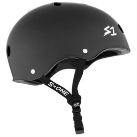 S1 Mega Lifer Helmet for Skateboarding, BMX, and Roller Skating - EPS Fusion Foam, CPSC & ASTM Certified - Dark Grey Matte Small (23")