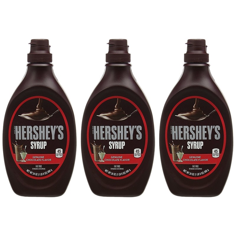 Hershey's Chocolate Syrup, 680g Bottle (Pack of 3)