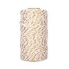 jijAcraft 328Ft White Gold Twine String, 2MM Bakers Cotton String,
