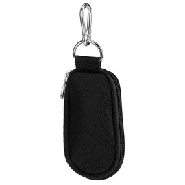 Brrnoo Essential Oil Storage Bag, Portable Key Chain Style, 10 Compartments, 3 ml, Essential Oil Storage Bag (Black), black