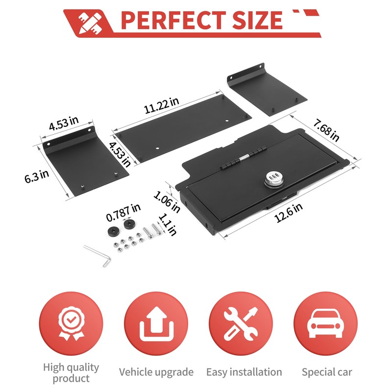 Center Console Armrest Storage Box fit for Chevy Silverado GMC