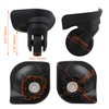 2 Pair Replacement Wheels for Luggage 360 Swivel Dual Suitcase