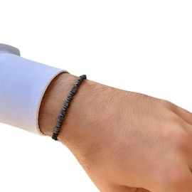 Live Gems | Custom Morse Code Mens Bracelet, Daddy Of An Angel Gift, Miscarriage Gift, Loss Of A Dad, Baby Loss Gift, Boyfriend Husband Gift For Men