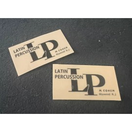 LP Latin Percussion Maywood N. J. stickers For Bongos Reprint $10 Pair (2)