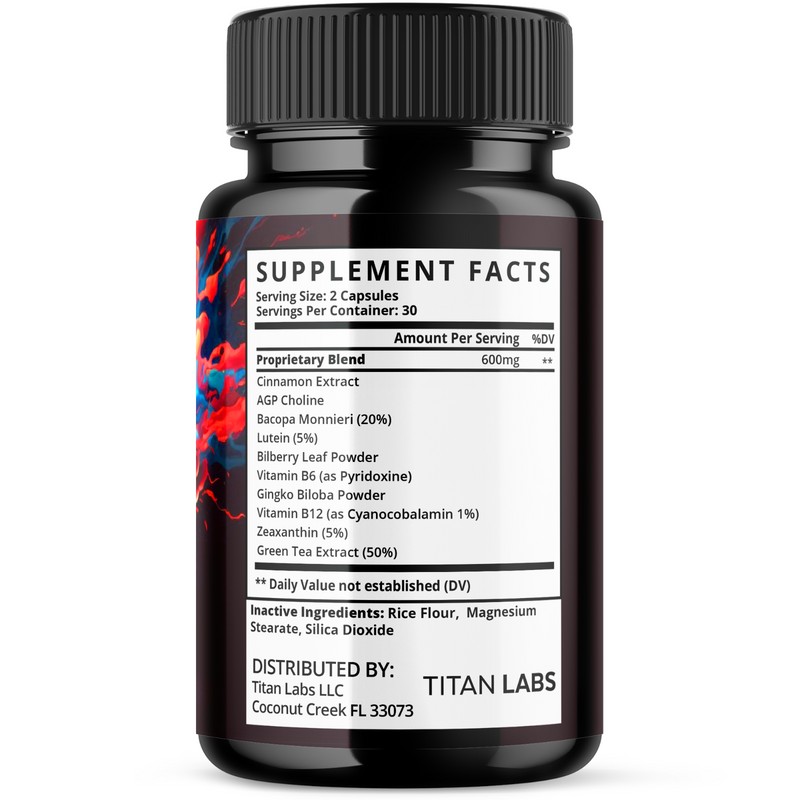 Titan Labs IQ Blast Pro Brain Supplement - Enhance Cognitive