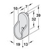 Free P&P – Pack of 2 Hafele Wardrobe Rail End