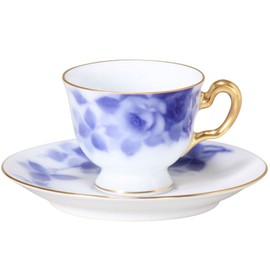 Okura Toen Blue Rose (8011) Demitasse Cup & Saucer 62c/8011-a