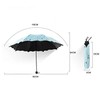 Mounteps Women's Folding Floral Sun Umbrella Portable UV Protection Ladies