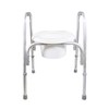 PCP Raised Toilet Seat and Safety Frame, Pre-Assembled Tool Free,