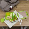 Rotho Memory B3 Lunchbox 1,7l mit Besteck und separatem Behälter,