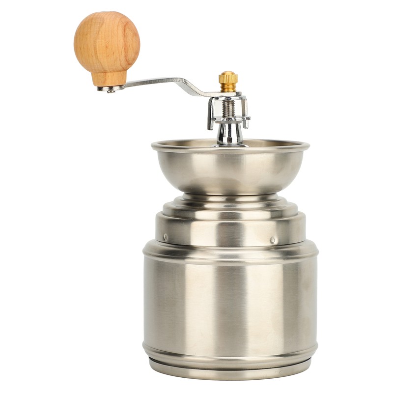 Manual Coffee Grinder Stainless Steel Solid Wood Hand Coffee Bean